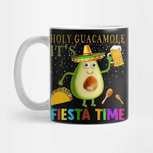 Cinco de Mayo Taco Holy Guacamole It_s Fiesta Time Sombrero Mug